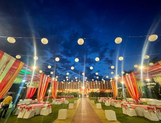 J P Plaza & Garden wedding point and party lawn